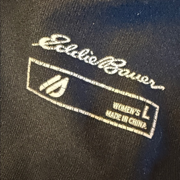 Eddie Bauer Black Athletic Leggings. Size L.  Gently used excellent condition - Picture 9 of 10